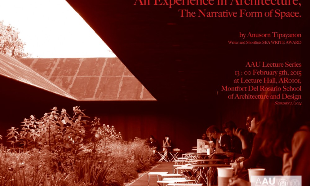 Lecture Series: An Experience in Architecture Lecture Series: An Experience in Architecture