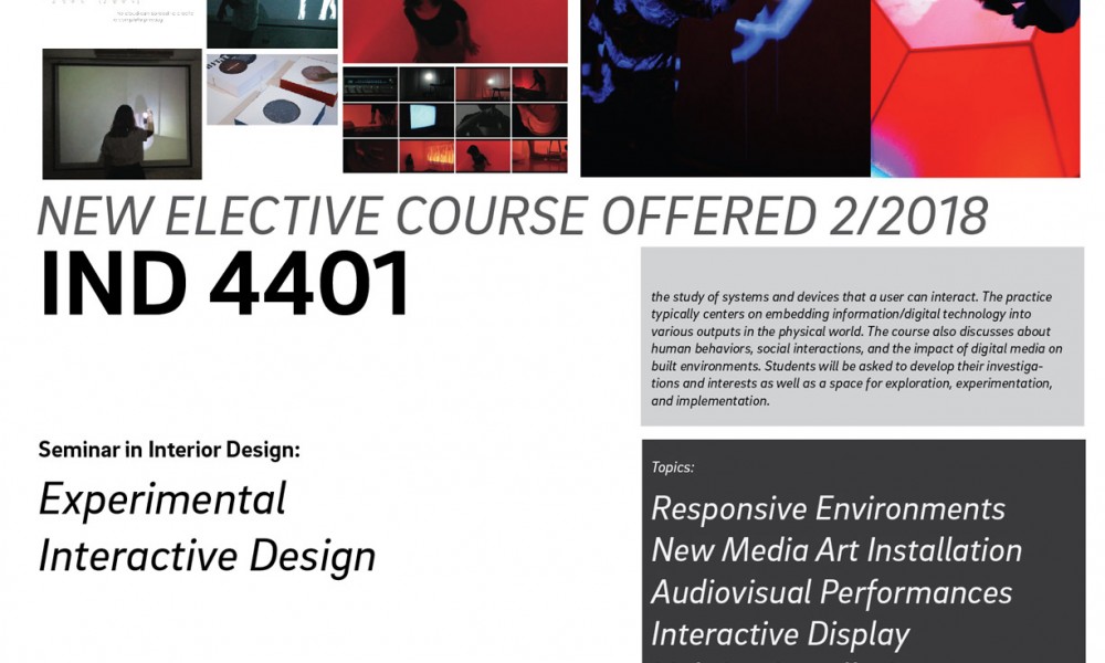 New Elective Course Offered 2/2018 “IND4401″ + Japan Tour & Workshop New Elective Course Offered 2/2018 “IND4401″ + Japan Tour & Workshop
